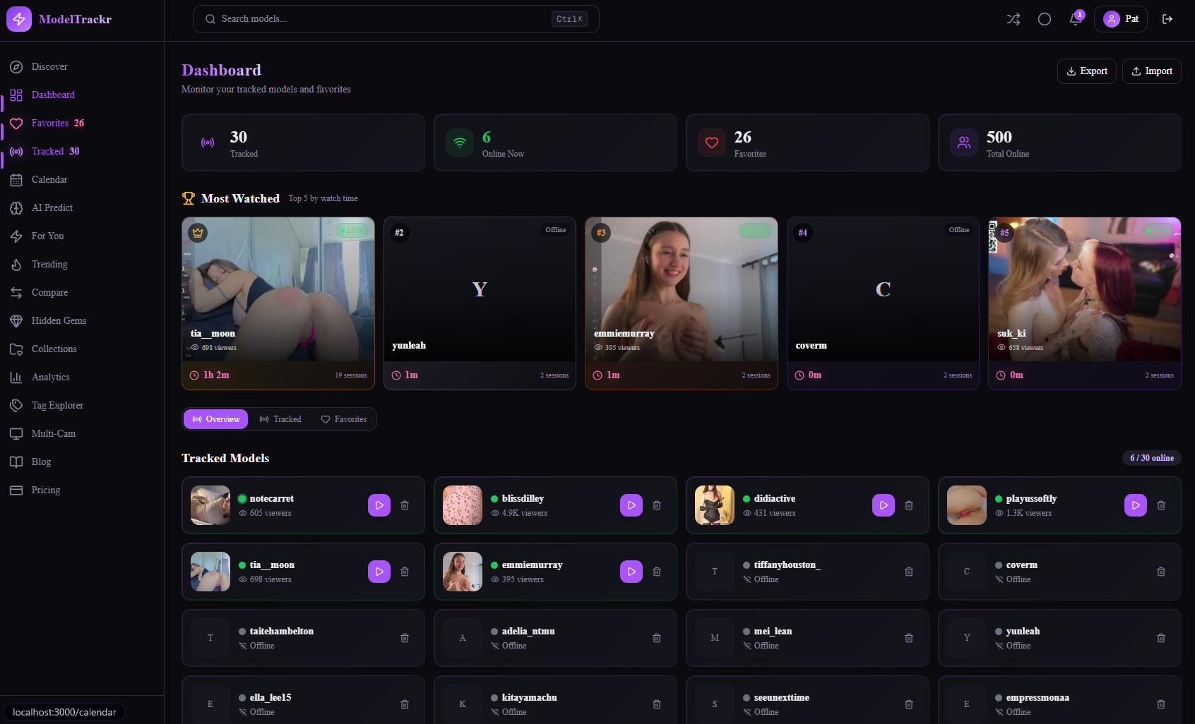 ModelTrackr: The Best Chaturbate App to Track Models and Never Miss a Cam Show