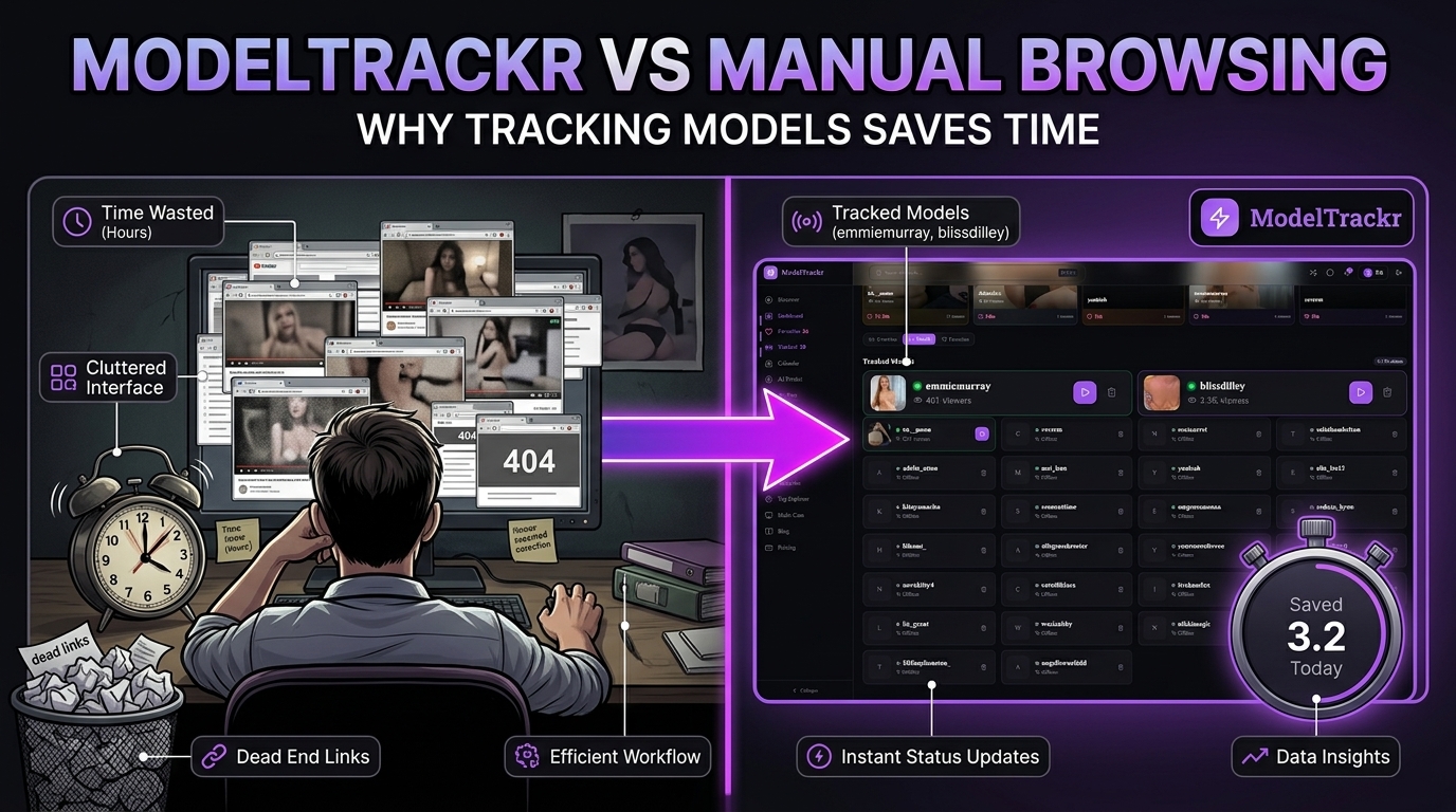 ModelTrackr vs Manual Browsing: Why Tracking Chaturbate Models Saves Time