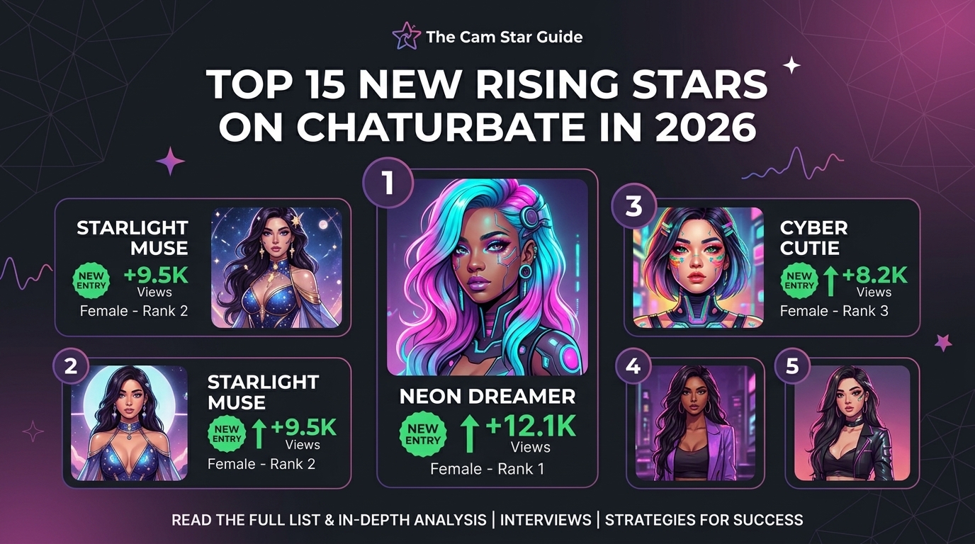 Top 15 New Rising Stars on Chaturbate in 2026