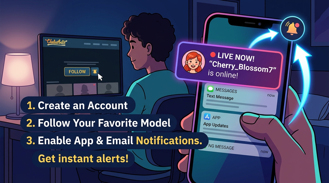 How to Get Notified When Your Favorite Model Goes Live on Chaturbate