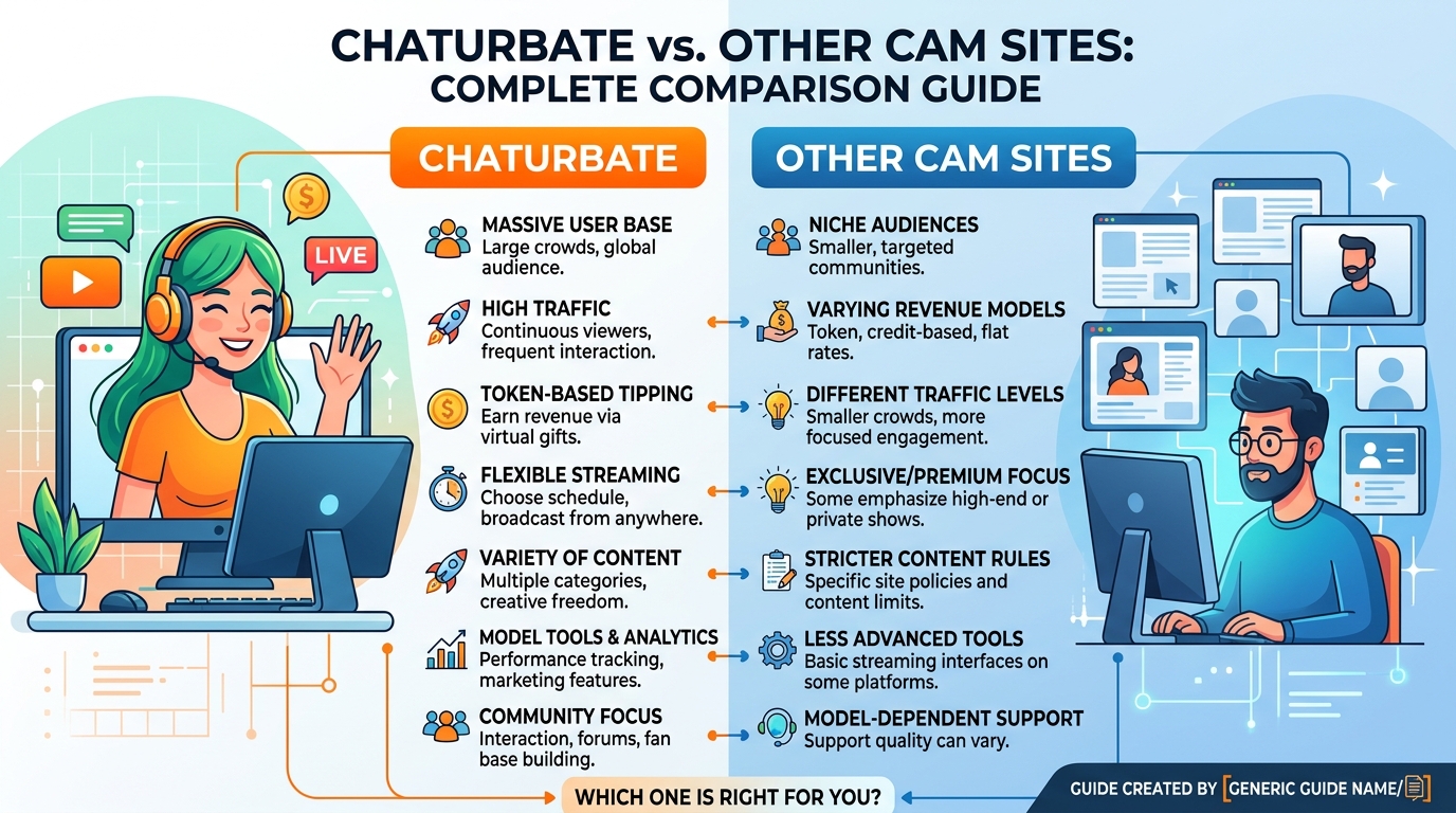 Chaturbate vs Other Cam Sites: Complete Comparison Guide 2026
