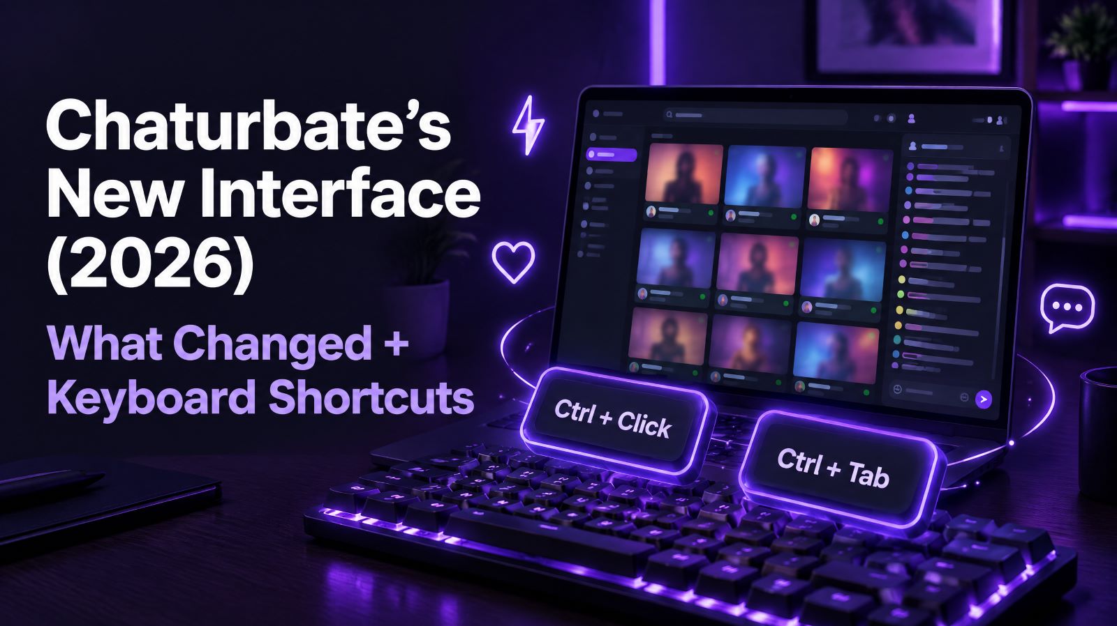 Chaturbate's New Interface (2026): What Changed + Keyboard Shortcuts
